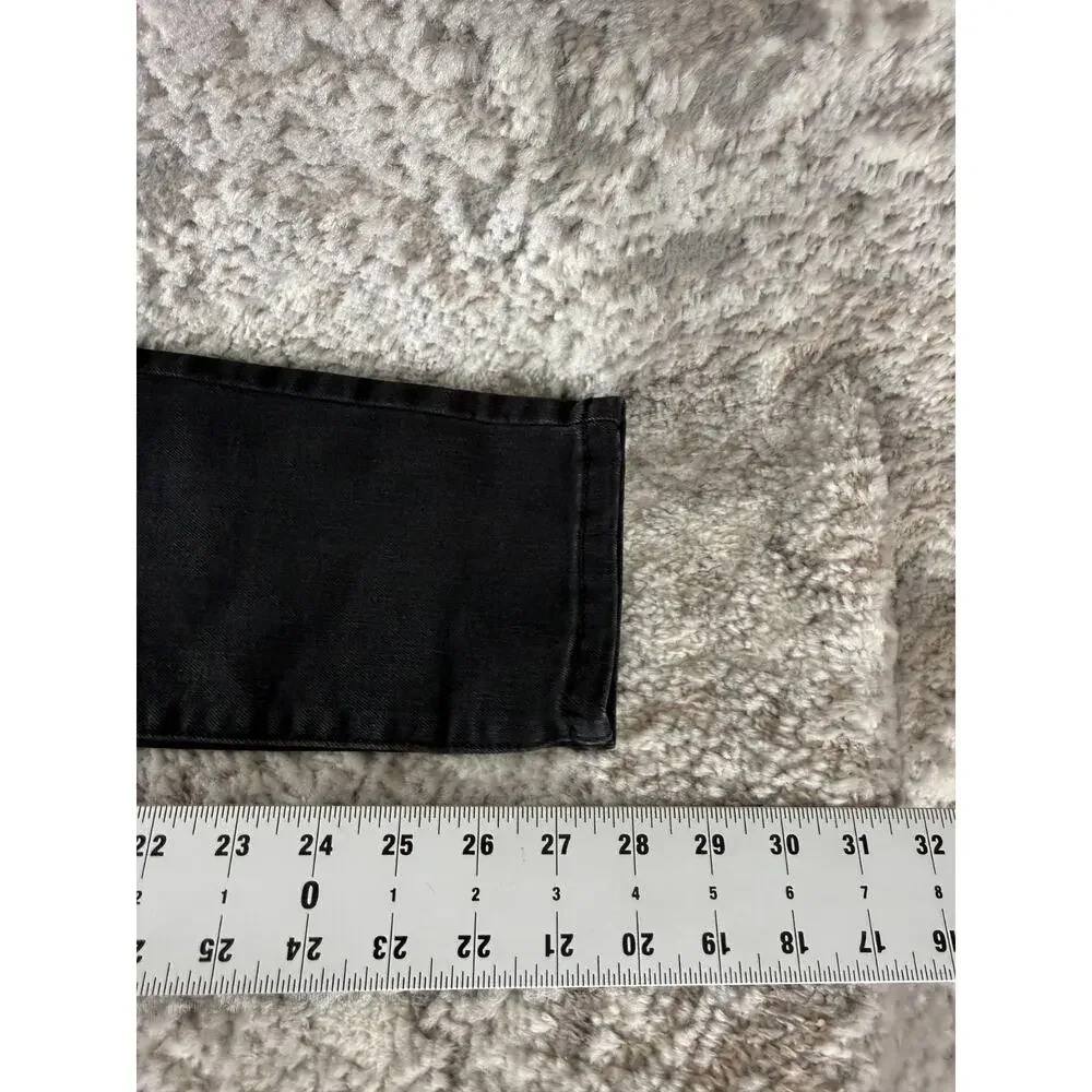 Style Co Size 4 Skinny Ankle Denim Jeans Pants Black Button‎ Zip Casual
